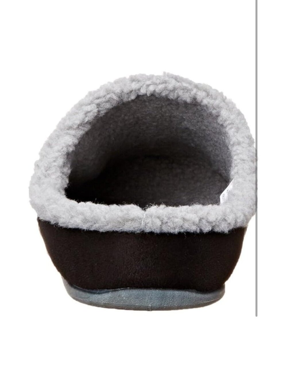 New Deer Stags Nordic Black Fleece Lined Memory Foam Slippers Men’s 11M - Picture 3 of 6